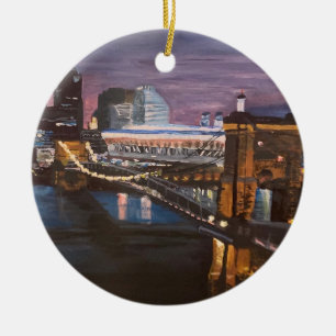 Cincinnati Ohio Keramik Ornament