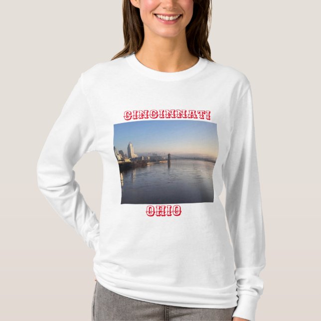 Cincinnati Ohio langes Shirt (Vorderseite)