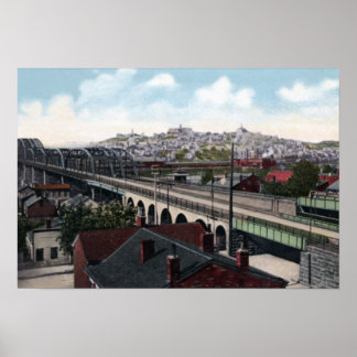 Cincinnati Ohio Mt Adams Poster