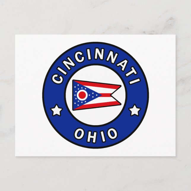 Cincinnati Ohio Postkarte (Vorderseite)