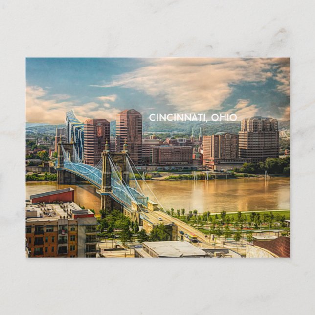 Cincinnati, Ohio Postkarte (Vorderseite)