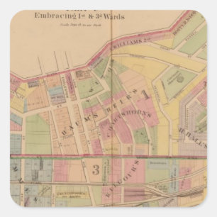 Cincinnati, Ohio Quadratischer Aufkleber