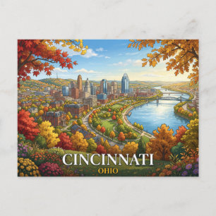 Cincinnati Ohio Reise Postkarte
