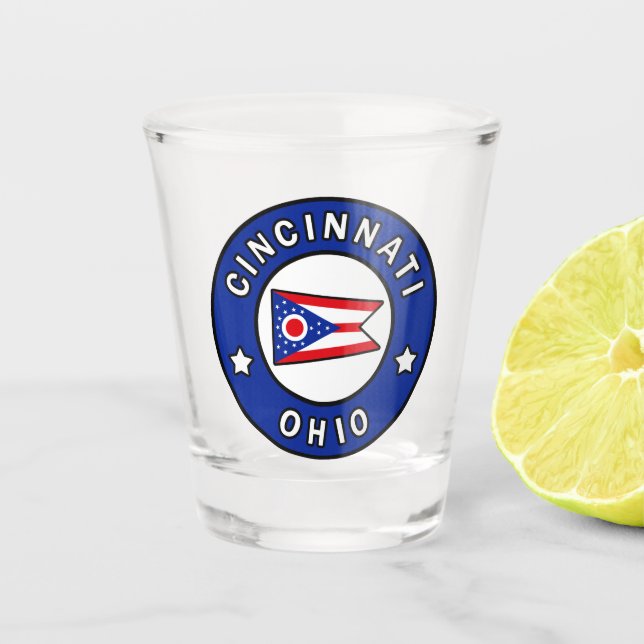 Cincinnati Ohio Schnapsglas (Vorderseite)