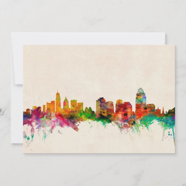 Cincinnati Ohio Skyline Cityscape (Vorderseite)