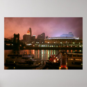 Cincinnati Ohio Sunset - Foto Art Poster