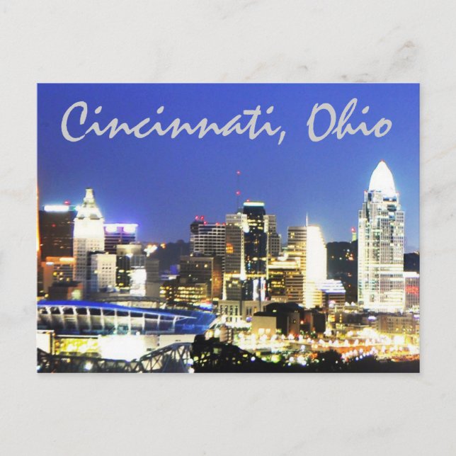Cincinnati, Ohio, the Queen City. Postkarte (Vorderseite)
