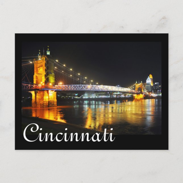 Cincinnati, Ohio, the Queen City. Postkarte (Vorderseite)