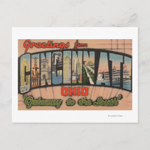 Cincinnati, Ohio (Tor zum Süden) Postkarte