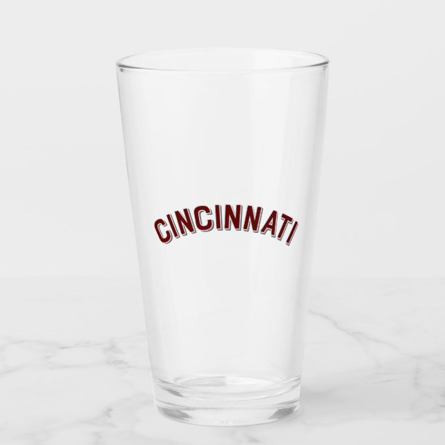Cincinnati, Ohio Vintag Arch Glas (Vorderseite)