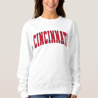Cincinnati Ohio Vintag Varsity Uni Style Swea Sweatshirt