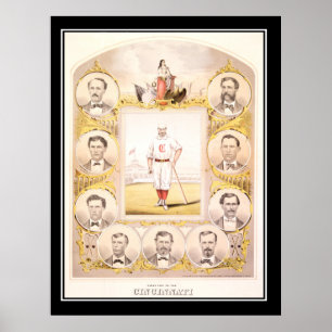 Cincinnati Red Socks 1864 Vintage Poster