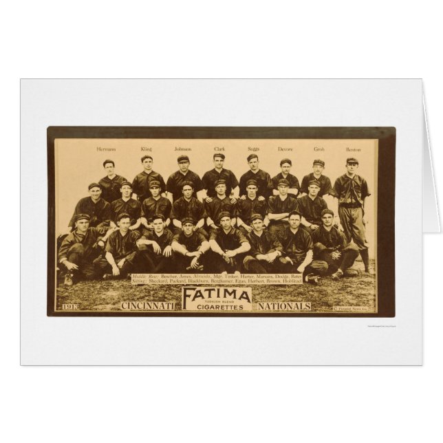 Cincinnati Reds Baseball 1913 (Vorderseite (Horizontal))