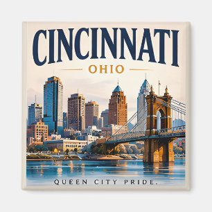Cincinnati River City Magnet