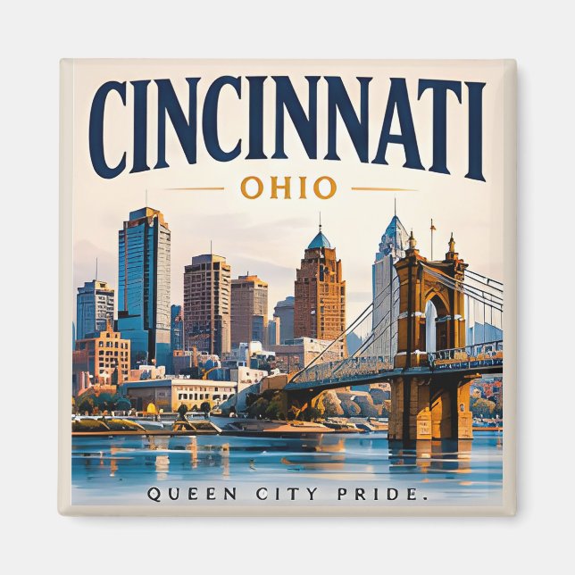 Cincinnati River City Magnet (Vorne)