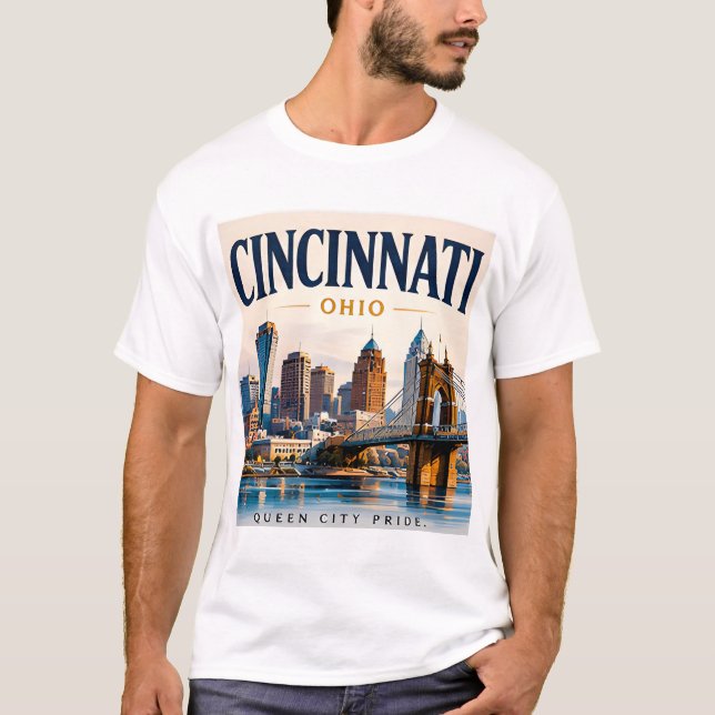 Cincinnati River City T-Shirt (Vorderseite)