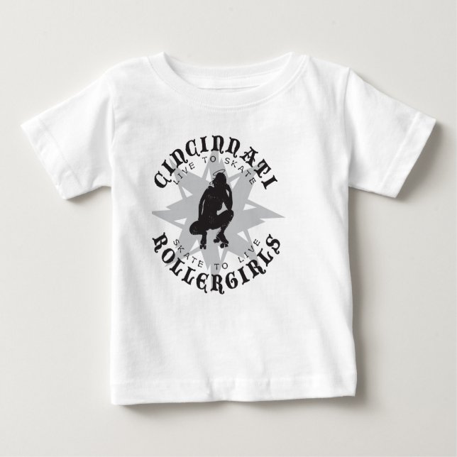 Cincinnati Rollergrls Kinder und Baby T - Shirt (Vorderseite)