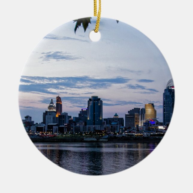 Cincinnati-Skyline Keramikornament (Vorne)