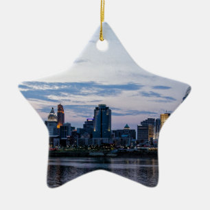 Cincinnati-Skyline Keramikornament
