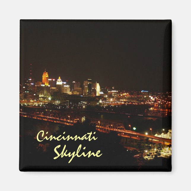 Cincinnati Skyline Magnet (Vorne)