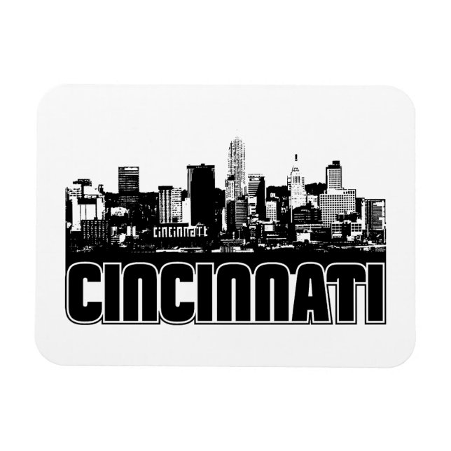 Cincinnati Skyline Magnet (Horizontal)