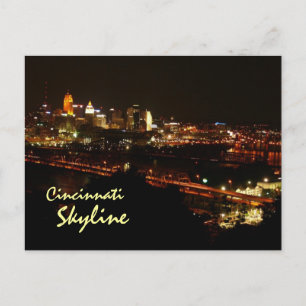 Cincinnati Skyline Postkarte