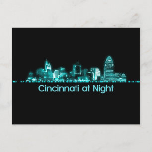Cincinnati Skyline Postkarte