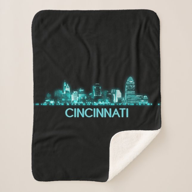 Cincinnati Skyline Sherpadecke (Vorderseite)