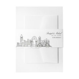 Cincinnati Skyline Wedding | Einladungsbanderole