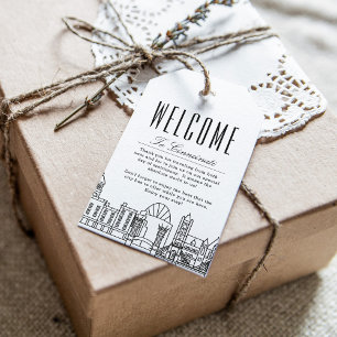 Cincinnati Skyline   Willkommensbotschaft Geschenk Geschenkanhänger