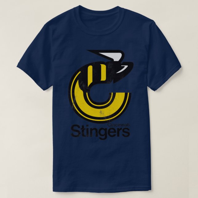 Cincinnati Stingers 70er Hockey-Team T-Shirt (Design vorne)