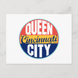 Cincinnati Vintage Label Postkarte