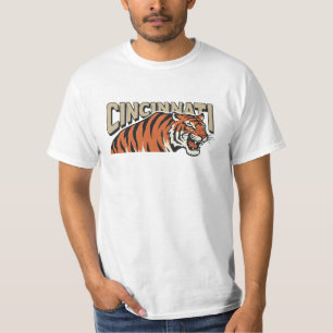 Cincinnati Vintage Retrostil bengalische Tigerkuns T-Shirt