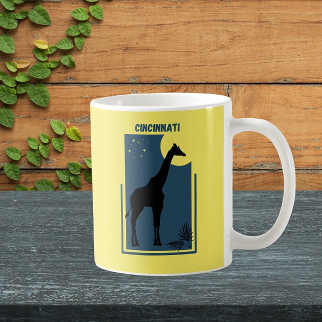 Cincinnati Zoo Ohio Vintage Giraffe Kaffeetasse (Cincinnati Ohio Zoo Safari Animal Adventure Giraffe Mug)