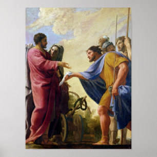 Cincinnatus, das zu seinem Pflug zurückgeht Poster