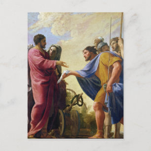 Cincinnatus kehrt zu seinem Pflug zurück Postkarte