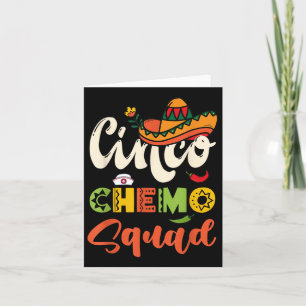 Cinco Chemo Squad Chemotherapie Krankenpflege Crew Karte
