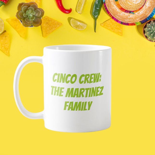 Cinco Crew Personalisiert Familienname Kaffeetasse (Von Creator hochgeladen)