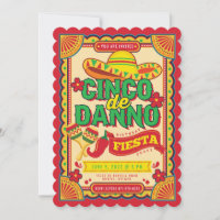 Cinco de Danno Fiesta Einladung