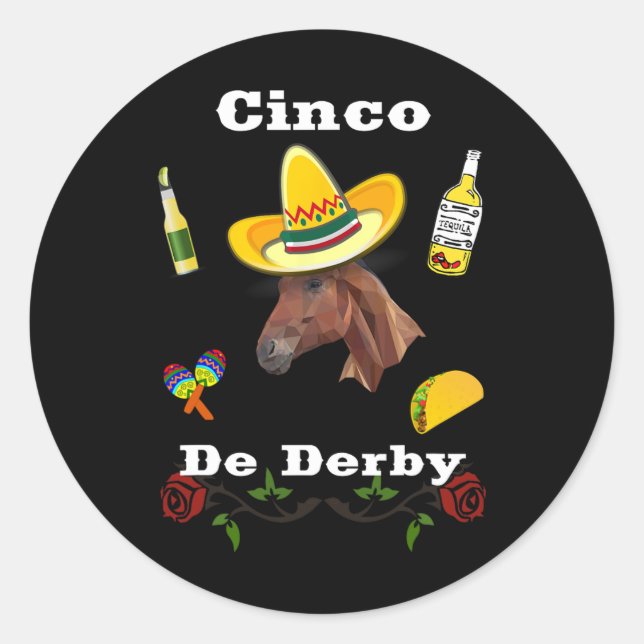 Cinco De Der Mexican Cinco De Mayo 1 Runder Aufkleber (Vorderseite)
