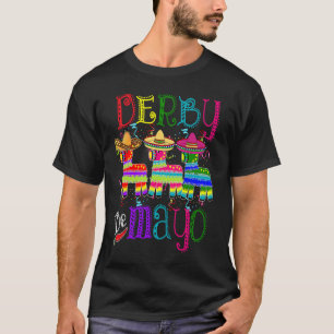Cinco De Derby Kentucky Pferderennen   Mexikanisch T-Shirt