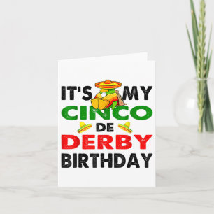Cinco De Derby Mayo Geburtstagsfeier Unterhaltung Karte
