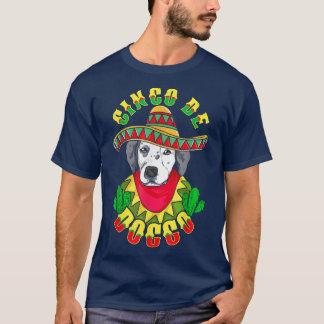 Cinco De Doggo Funny Dalmatian Dog For Cinco de Ma T-Shirt