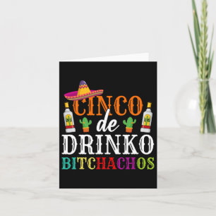 Cinco De Drinko Achos Cinco De Mayo Party Women Karte