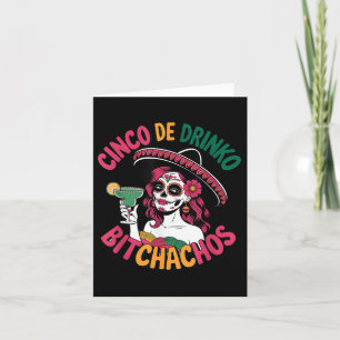 Cinco De Drinko Achos Funny mexikanisches Party Ci Karte