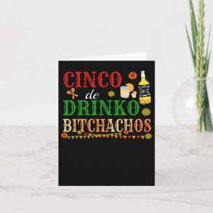 Cinco De Drinko Achos Mens Frauen trinken Karte