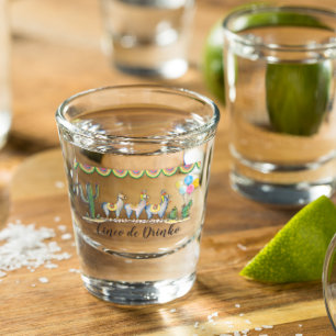 „Cinco De Drinko"   Fiesta Lama Schnapsglas