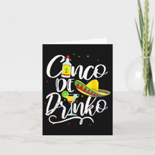 Cinco De Drinko Lustig Cinco De Mayo Männer Frauen Karte