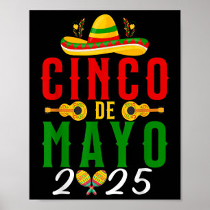 Cinco De Mayo 2025 Fiesta Party Mexican 5 De Mayo Poster