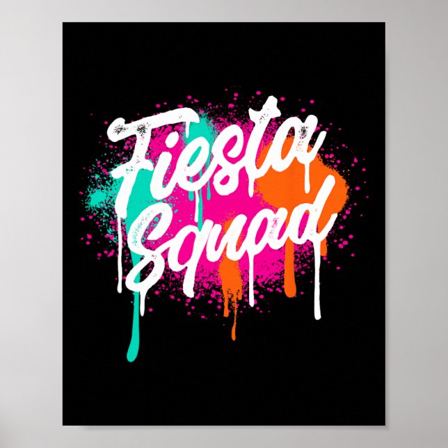 Cinco De Mayo 2025 Fiesta Squad Fiesta Mexican Col Poster (Vorne)